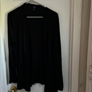 Premise Black Open Front Cardigan Sweater
